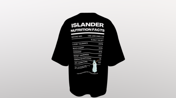 Nutrition Facts - Lagos Islander Tee - Image 2